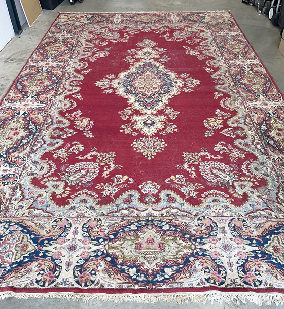 Image 1 of Perzisch Kerman (Kirman) Tapijt,500 × 295 cm,Uniek Vintage Stuk