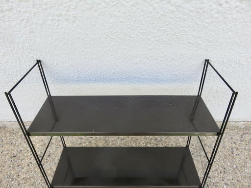 Modulares Wandregal aus Metall, Frankreich, 1950 1960