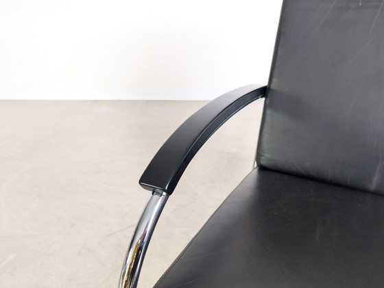 Image 1 of 2x Sillón KS 46 Midcentury Thonet Anton Lorenz Cuero negro