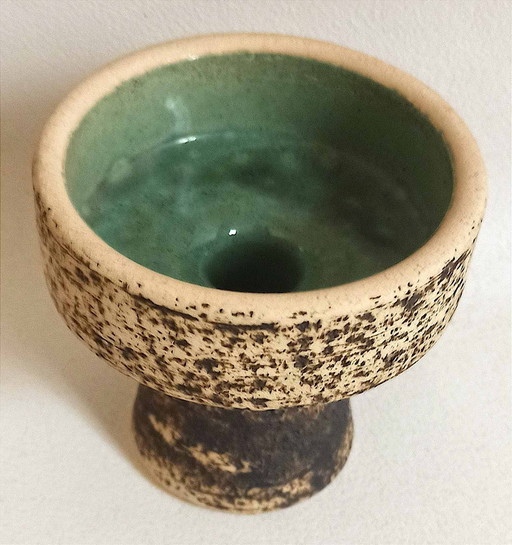 Bougeoir forme coupe de  Pieter Groeneveldt Années 60 Hauteur 9 cm