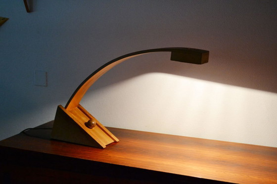 Image 1 of Bernard Brousse wooden lamp