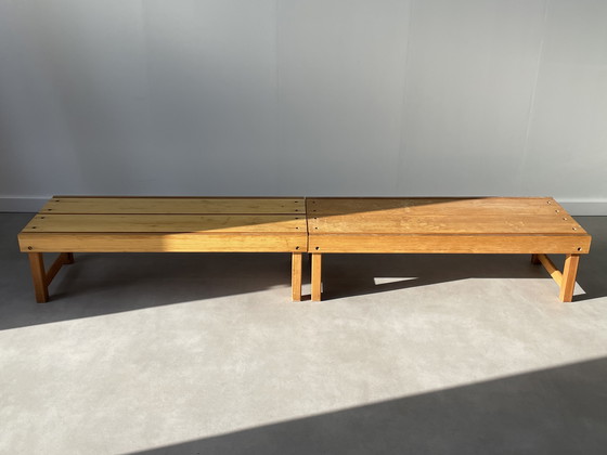 Image 1 of 2 x Rastad & Relling vintage houten bankjes