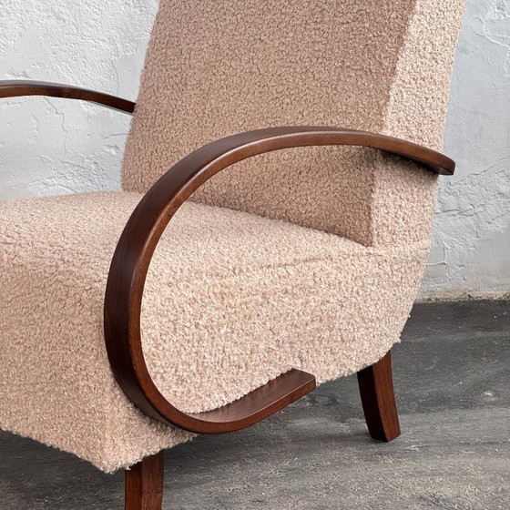 Image 1 of Pair of Halabala H-410 Armchairs, Fully Restored, 1930s