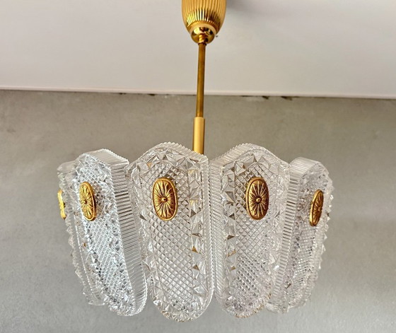 Vintage Kaiser Leuchten Hanglamp – Hanglampen, Glass, Brass (photo 10 of 16)