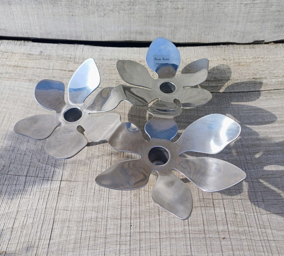 Ikea Flower Candle Holder Stainless Steel Design Monika Mulder – Metal, rvs (photo 4 of 6)