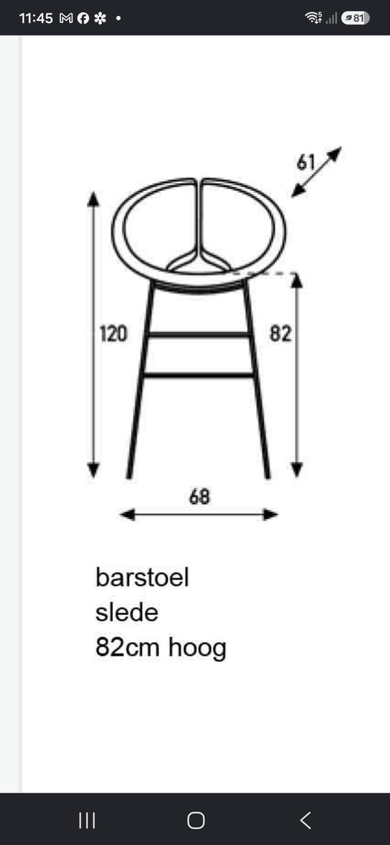 Image 1 of Little Apollo Artifort 3x bar stool purple