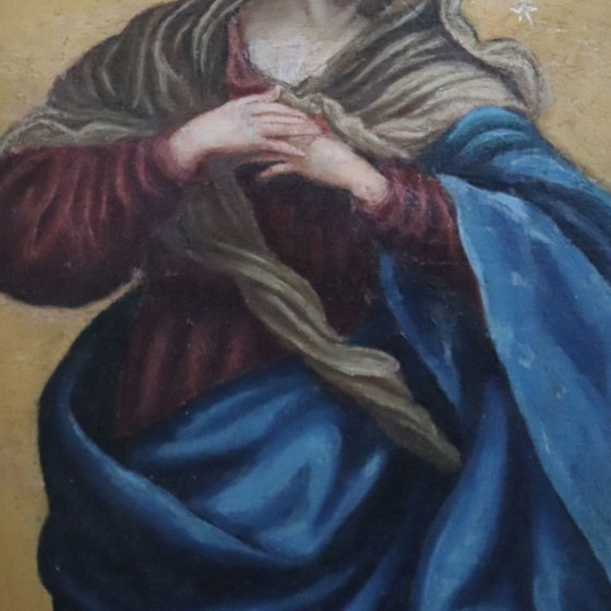 Oil Painting on Canvas, Immaculate Conception, Italy 18th Century – Paintings & Drawings (photo 12 of 15)