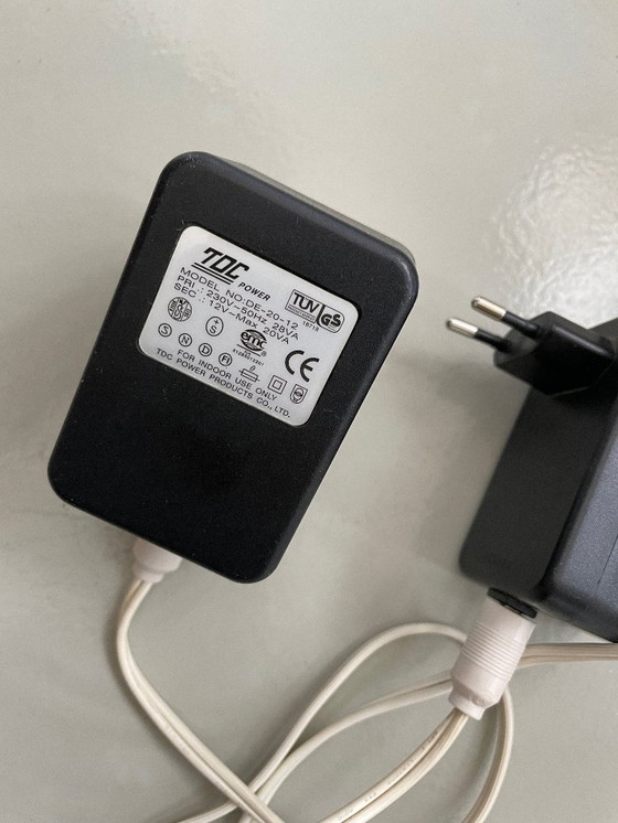 Image 1 of 2x vintage design LAMPS Belid blue PostModern 80s 90s retro