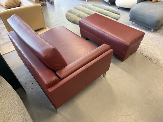 Image 1 of Leolux Bellice Panca Senso Granata Parte finale 110 con poggiapiedi