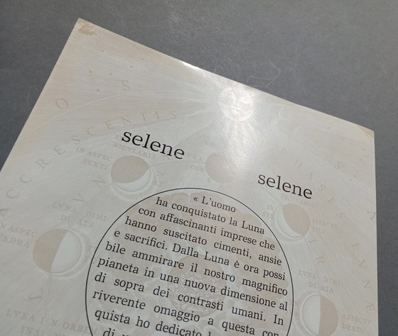 Image 1 of Francesco Simoncini industriell 'Selene' original lithographische Werbung 1960er Jahre