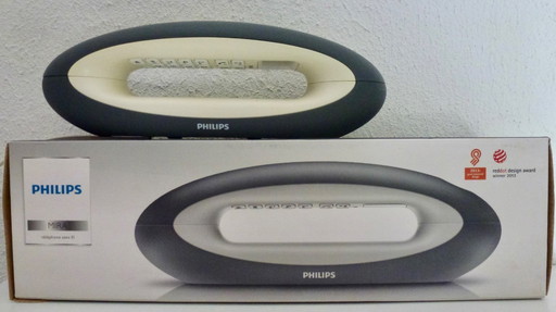 Vintage Philips Space Age phone, wireless.