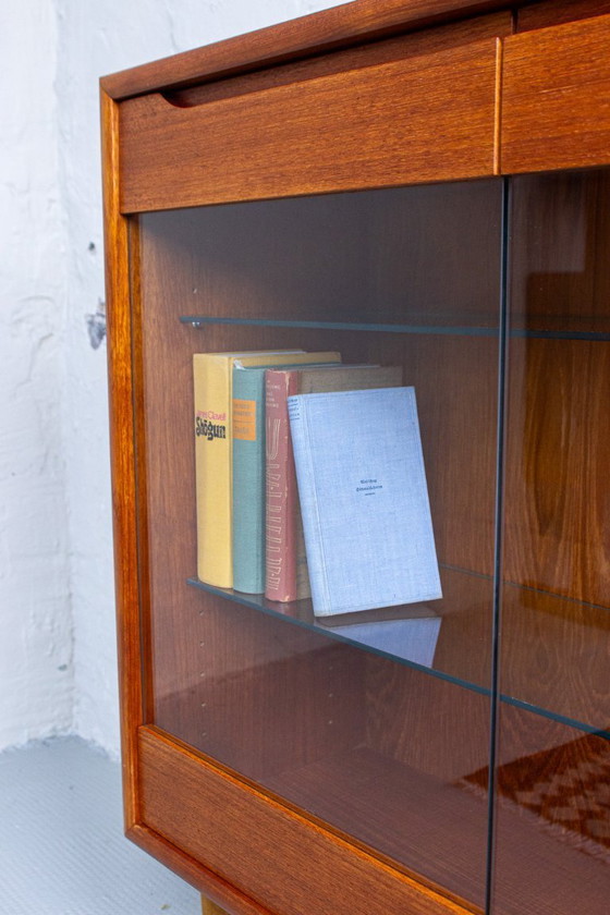 Image 1 of Vintage teak display cabinet, chest of drawers, sideboard, mid-century 1960s
