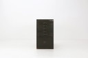 Waldgrüner militärischer Aktenschrank oder Kommode aus Metall, 1956