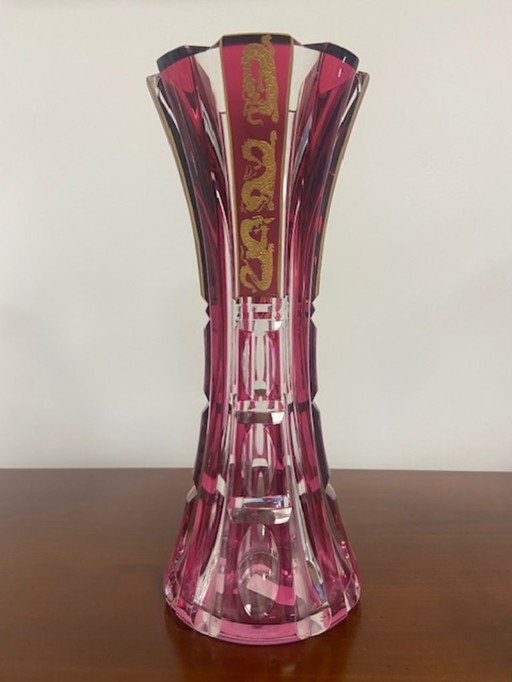 Vase Val Saint Lambert aux dragons