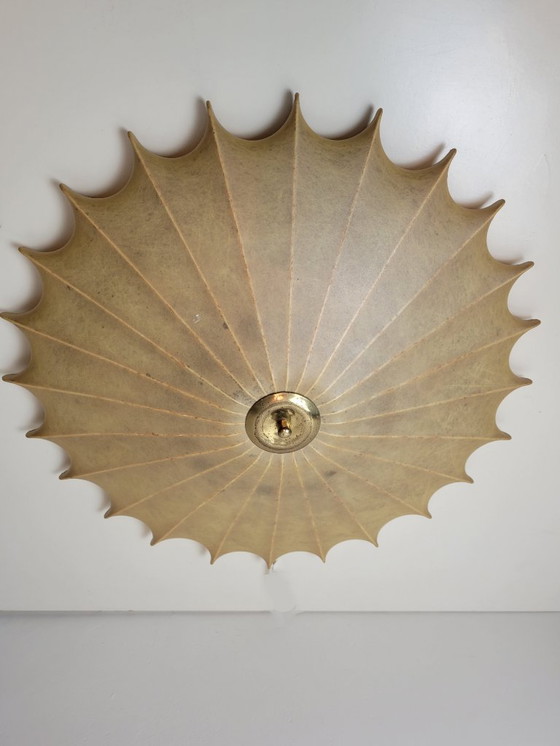Image 1 of Vintage Cocoon ceiling lamp by Friedel Wauer for Goldkant Leuchten