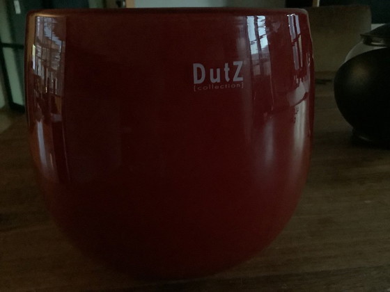Image 1 of Dutz rode bloempotten twee stuks 