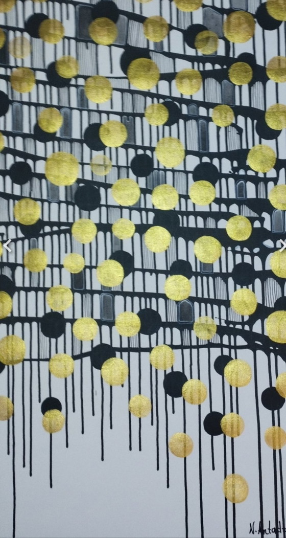 Image 1 of Natia Antadze Abstracte compositie XXL