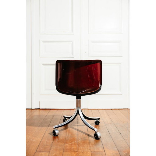Fauteuil de bureau Modus par Osvaldo Borsani pour Tecno, Italie, 1980. – bureaustoelen, Metal, Plastic (photo 2 of 9)