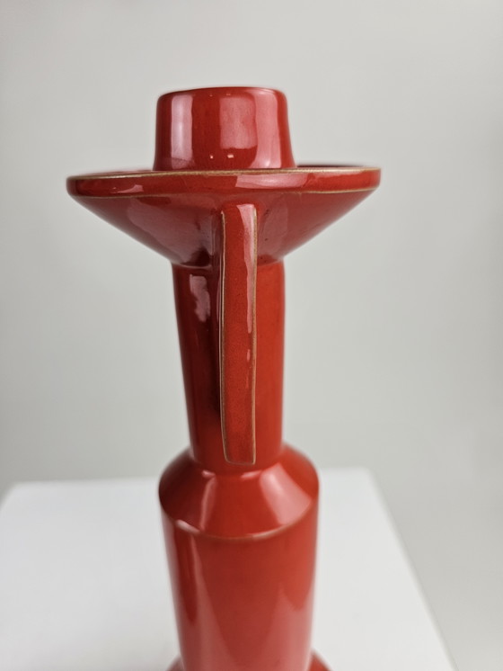 Image 1 of Ensemble de bougeoirs en céramique Enzo Bioli pour Il Picchio Italie 1970