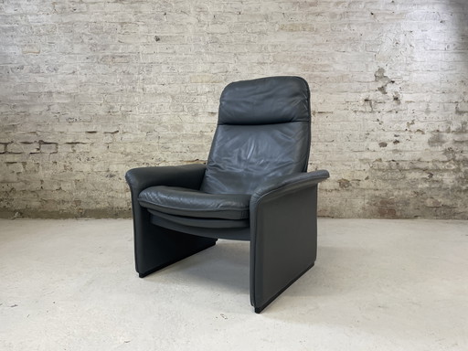 De Sede DS 50 Cuir Gris Fauteuil Vintage