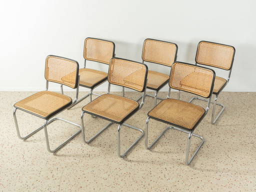 6x Thonet by Marcel Breuer model S 32 stoel
