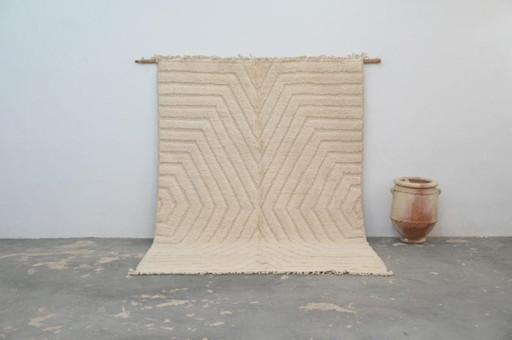Tapis marocain minimaliste Beni Ourain 3X2