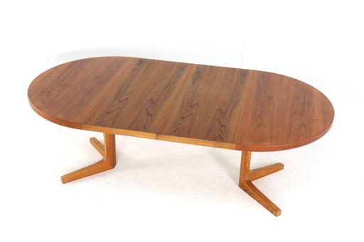 Table à manger ronde 2x extensible Table danoise design en teck