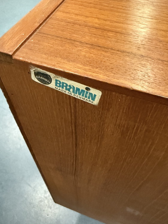 Image 1 of H.W. KLEIN VOOR BRAMIN TEAK HOUT ZIJBORD 225cm DENEMARKEN 1960