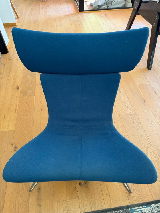 BoConcept Imola Armchair by Henrik Petersen - Petrol Blue Fabric – Metal, Textile (photo 2 of 6)