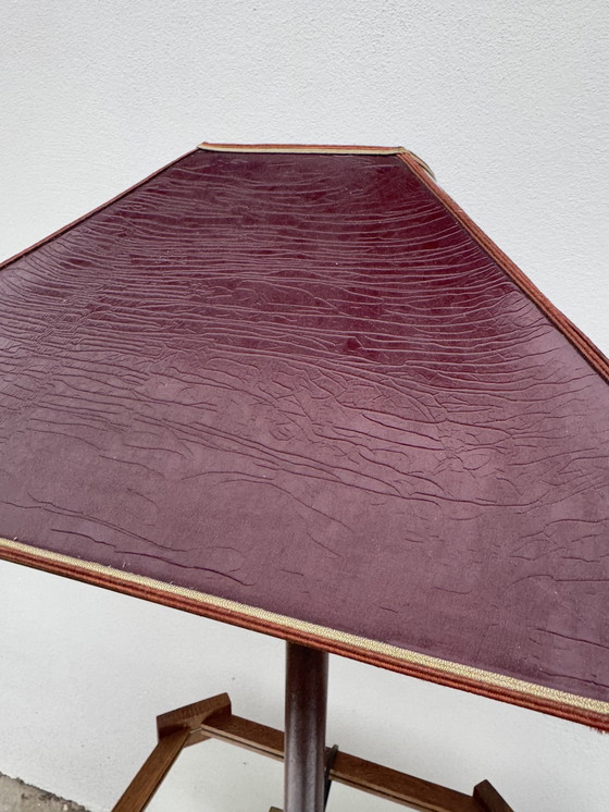 Image 1 of Grande lampe teck et bronze années 70