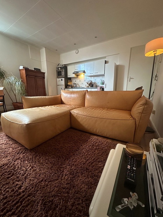 Image 1 of Wunderschönes Ecksofa von Jess Design aus Leder, warm und wohnlich.