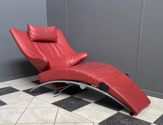 Image 1 of Fauteuil relax pliable rouge de Stefan Heiliger modèle Solo 699 pour WK Wohnen