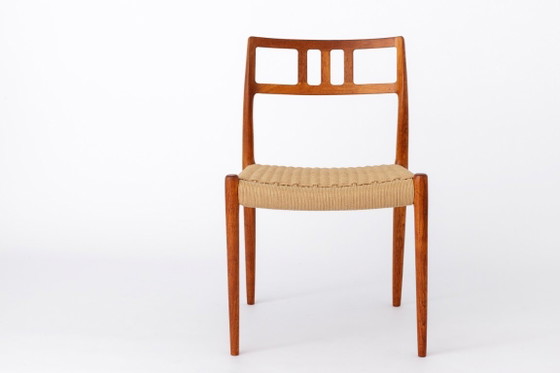 Image 1 of Chaises Niels Otto Møller Modèle 79 | Lot de 6 | Chaises de salle à manger danoises en teck | Années 1960