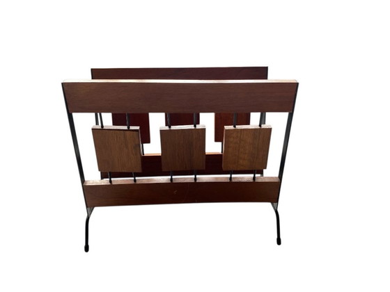 Image 1 of Vintage tijdschriften rek van Broform Haarlem