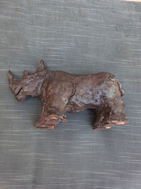 Scultura Ippopotamo in Terracotta Patinata – Sculture, Ceramica (photo 10 of 10)