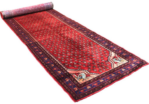 Hand-knotted Persian carpet Mahal 415x108