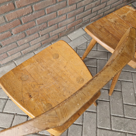 Image 1 of Jacob Kielland Brandt set of 3 x chair scandinavian 3 vintage chairs