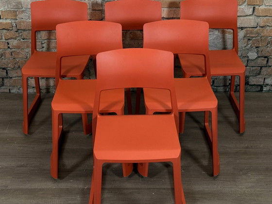 Image 1 of Vitra Tip Ton | Set of 6 | Orange