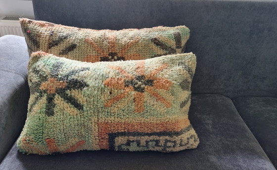 Image 1 of Marokkaanse berber kussens, vintage sierkussens 