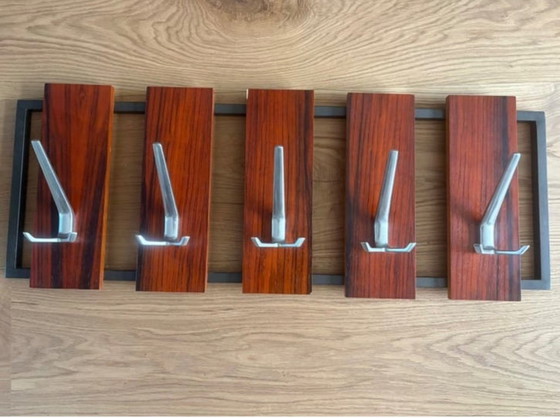 Image 1 of Vintage wall coat rack 1960s - Pastoe style