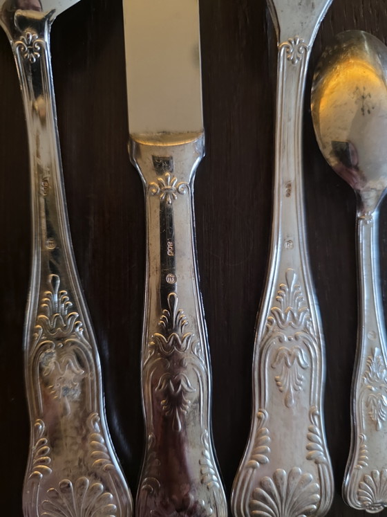 Image 1 of Servizio completo di posate in argento 800 di Alfred Pollak (Vienna).