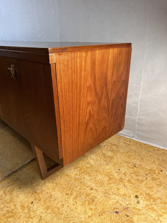 Image 1 of Mid-Century Retro Vintage Teak Sideboard by Beautility – 1960 Stylish & Functional | Cocktail Cabinet | British Craftsmanship