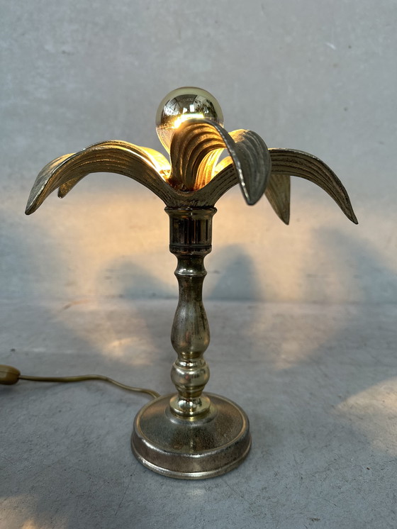 Image 1 of Vintage palm table lamp - Willy Daro for Massive - 1970's