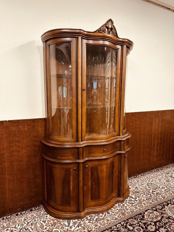 Klassische Jugendstil Anrichte – Vitrine, Glas, Metall (photo 2 of 16)