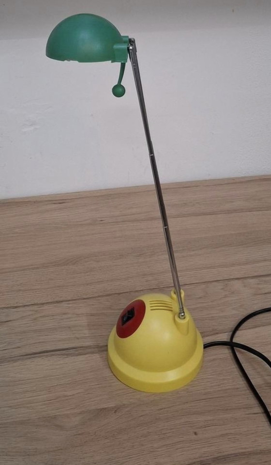 Image 1 of Memphis style telescopic desk lamp.
