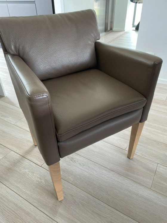 Image 1 of 6 sillones de cuero de la prestigiosa marca de diseño alemana Hülsta.