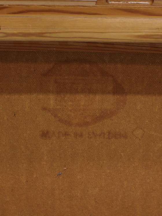 Image 1 of Hallway bench chest of drawers Swedish vintage oak