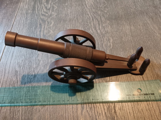 Image 1 of Messingkanone, handgefertigt auf einer Drehbank aus den 1980er Jahren