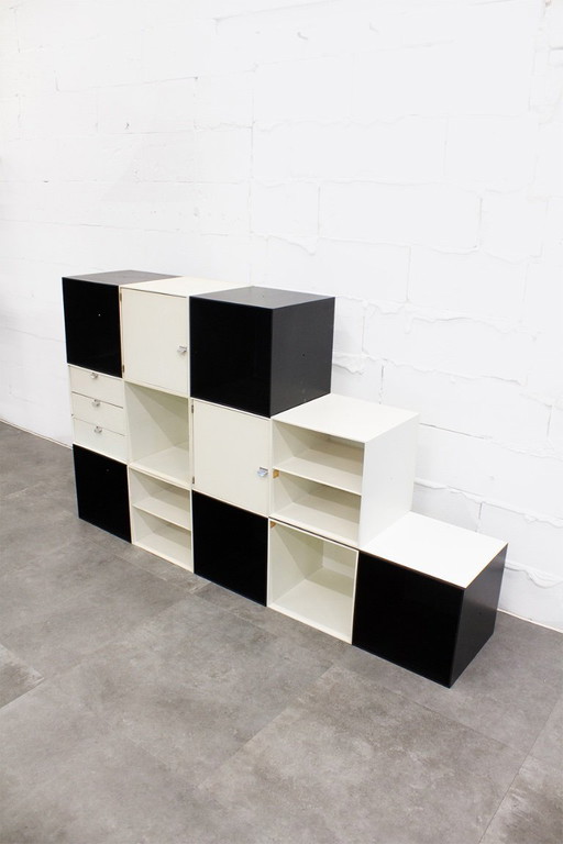 12-piece vintage Palaset Palanox x Ristomatti Ratia storage cabinet