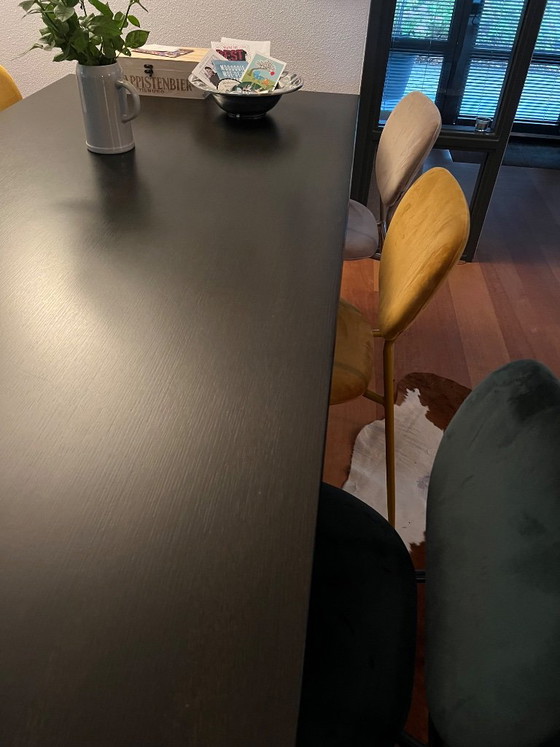 Bulthaup c3 eettafel, Metaal, Hout, Zwart (foto 8 van 9)